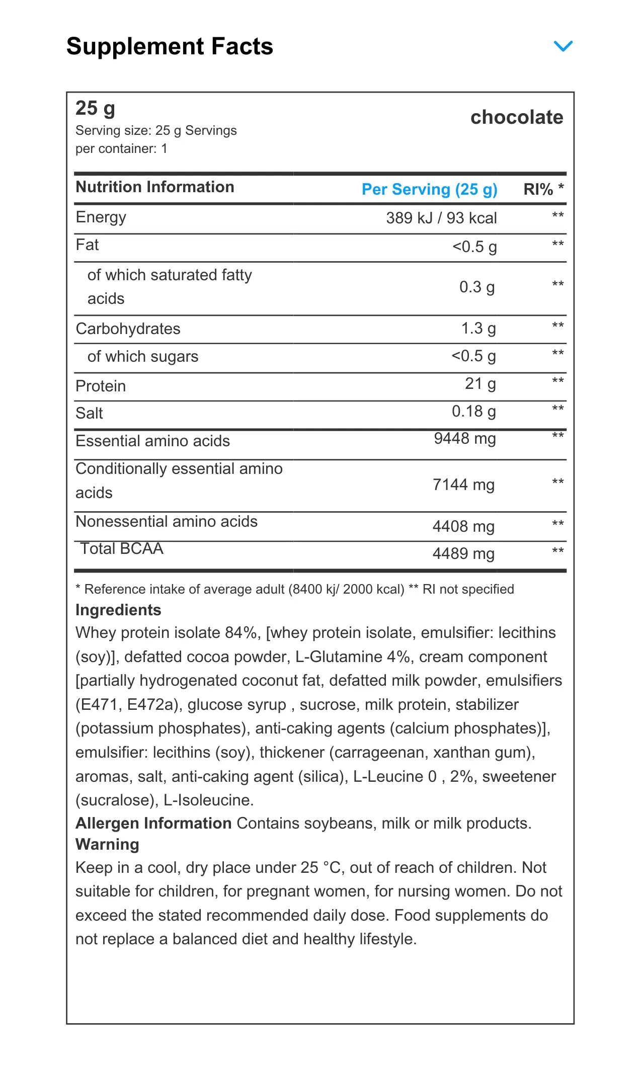 ISO WHEY ZERO 25GR